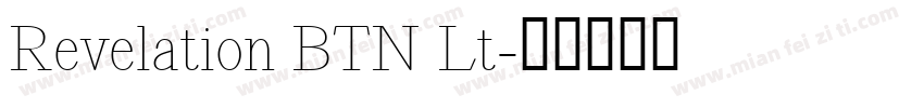 Revelation BTN Lt字体转换